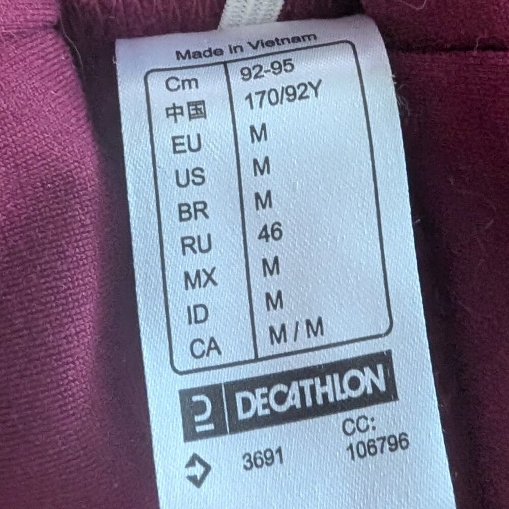 Thin and warm pull from Decathlon